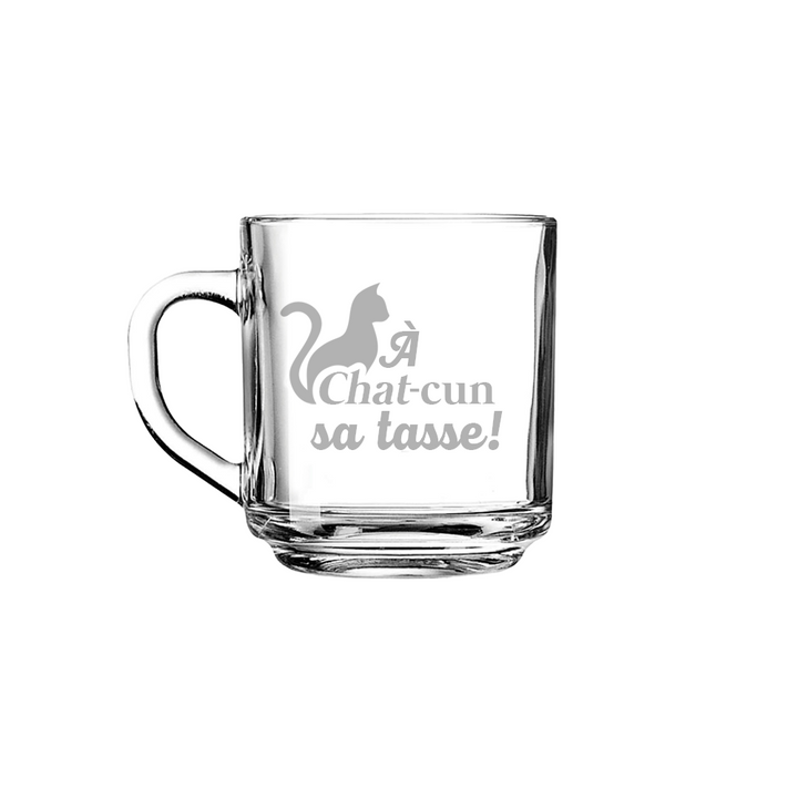 Verre gravé - À chat-cun son verre!