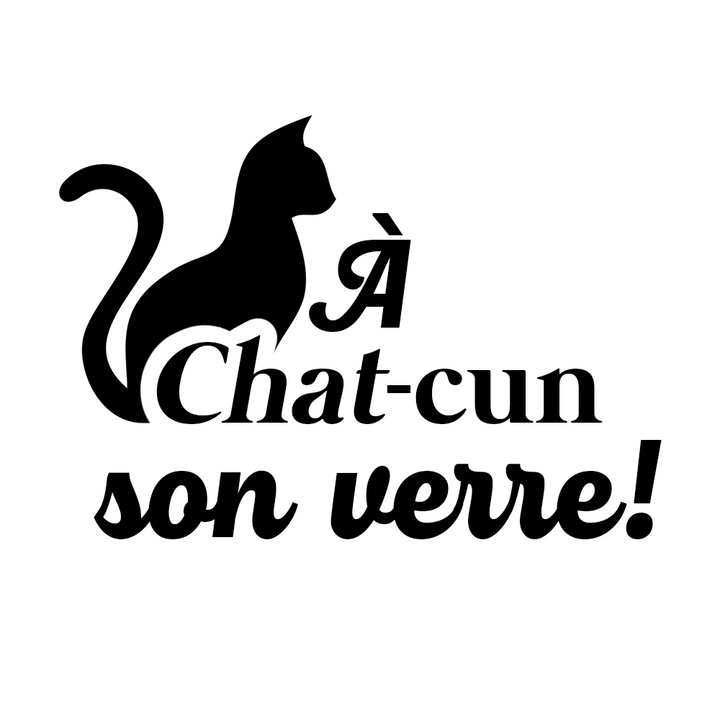 Verre gravé - À chat-cun son verre!