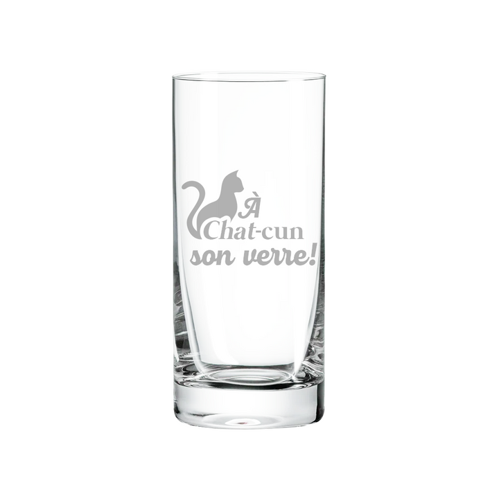 Verre gravé - À chat-cun son verre!
