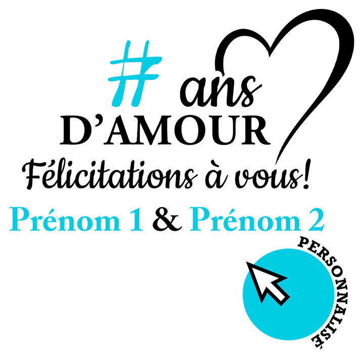 Verre gravé - Année d'amour