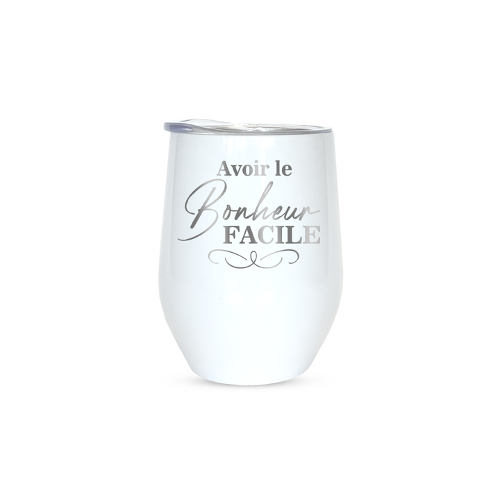 Verre gravé - avoir le bonheur facile