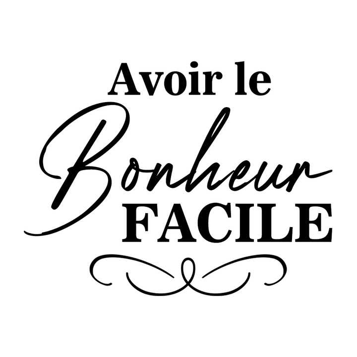 Verre gravé - avoir le bonheur facile