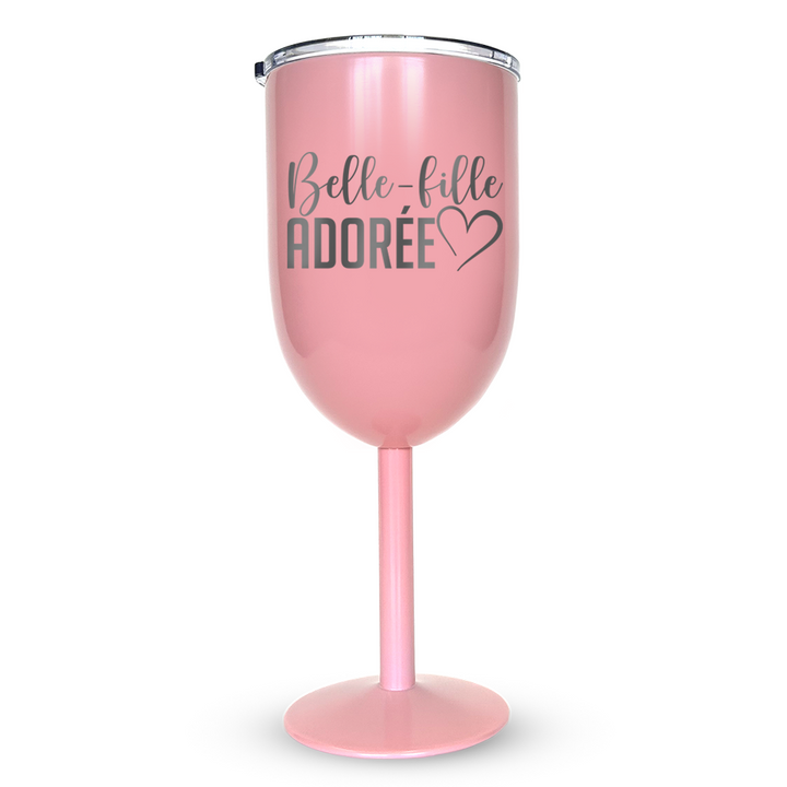 Verre gravé - Belle-fille adorée