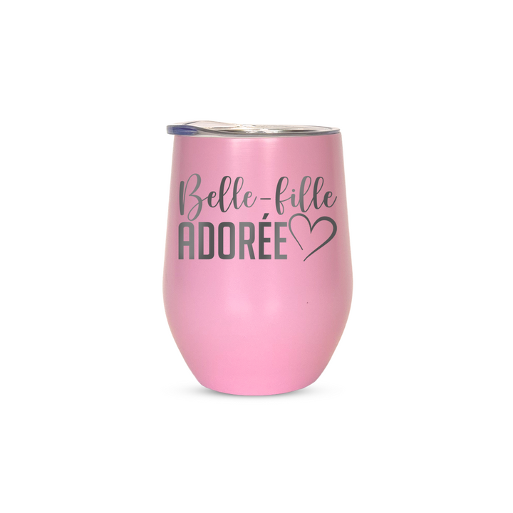 Verre gravé - Belle-fille adorée