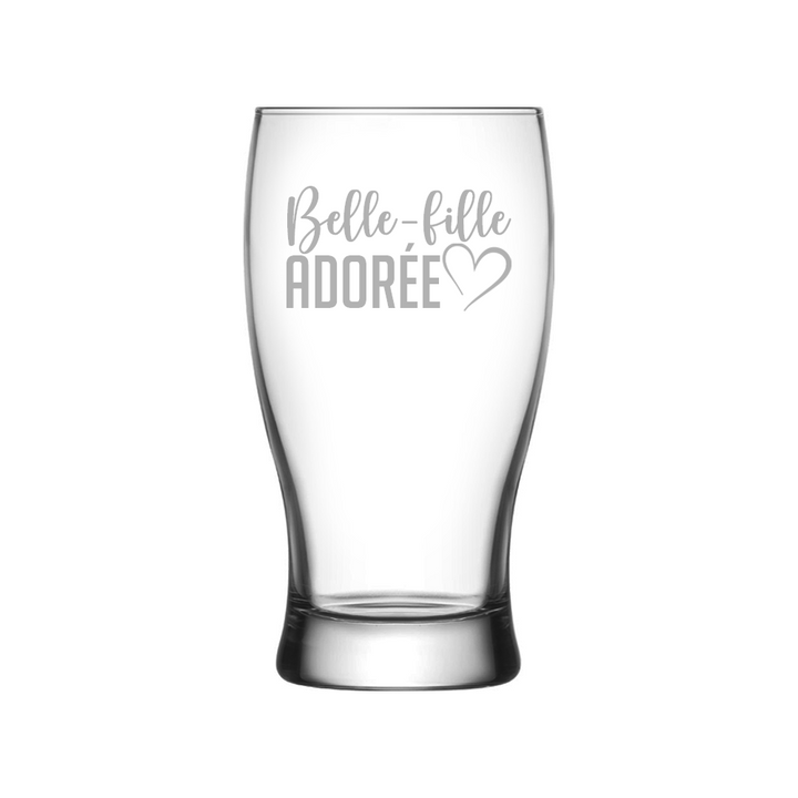 Verre gravé - Belle-fille adorée