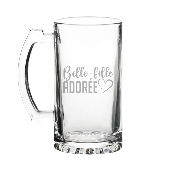 Verre gravé - Belle-fille adorée