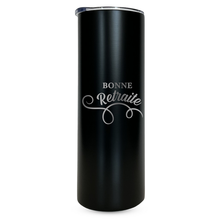 Verre gravé - Bonne retraite