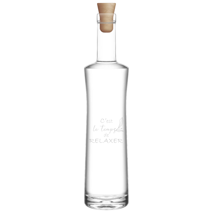 Verre gravé - C'est le temps de relaxer