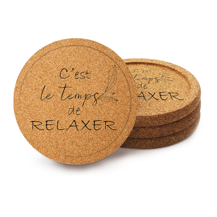 Verre gravé - C'est le temps de relaxer