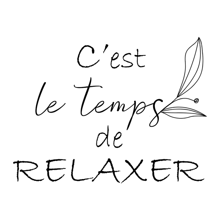 Verre gravé - C'est le temps de relaxer