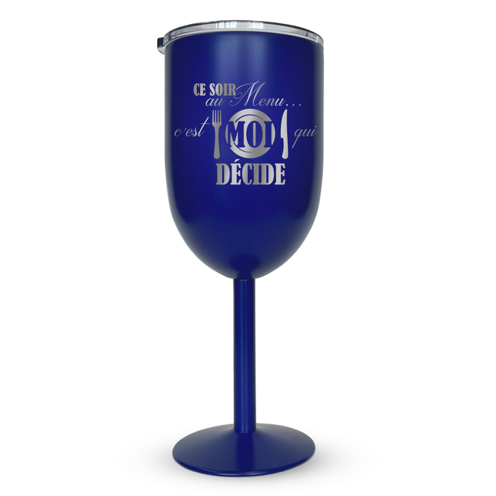 Verre gravé - Ce soir c'est moi qui décide