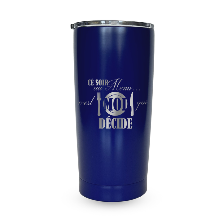 Verre gravé - Ce soir c'est moi qui décide