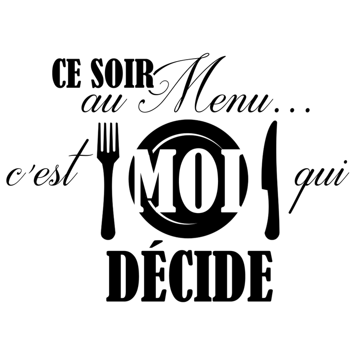 Verre gravé - Ce soir c'est moi qui décide