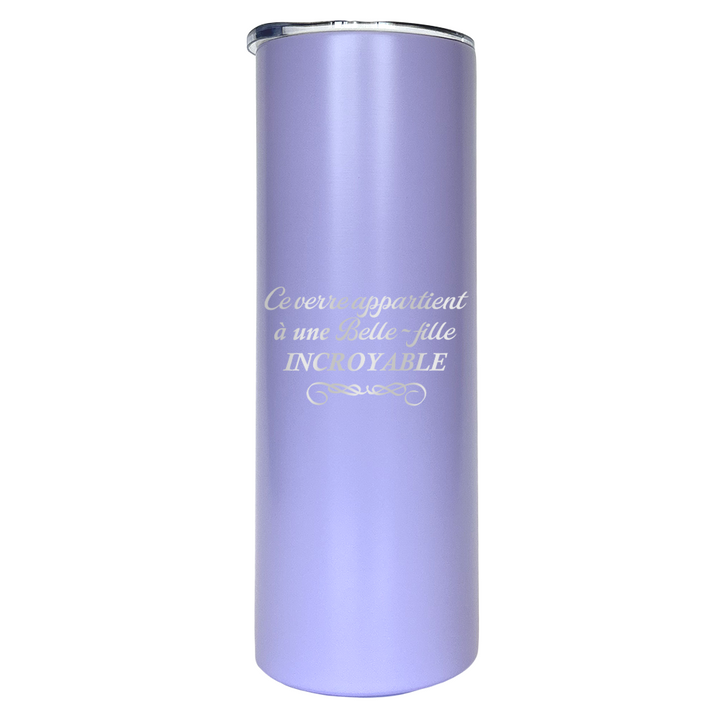 Verre gravé - Ce verre appartient à une belle fille incroyable