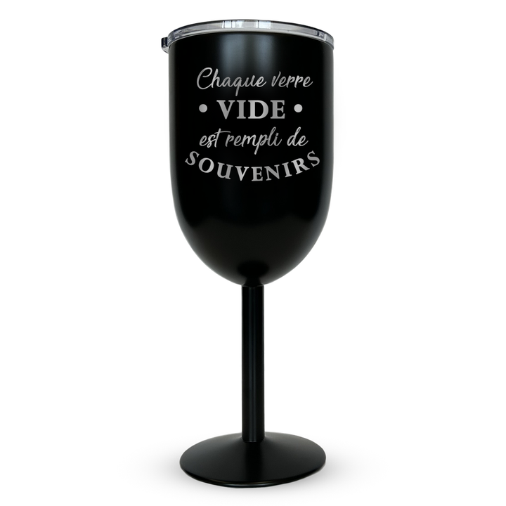 Verre gravé - Chaque verre vide est rempli de souvenirs