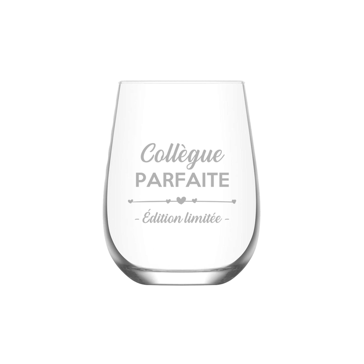 Verre gravé - Collègue Parfaite