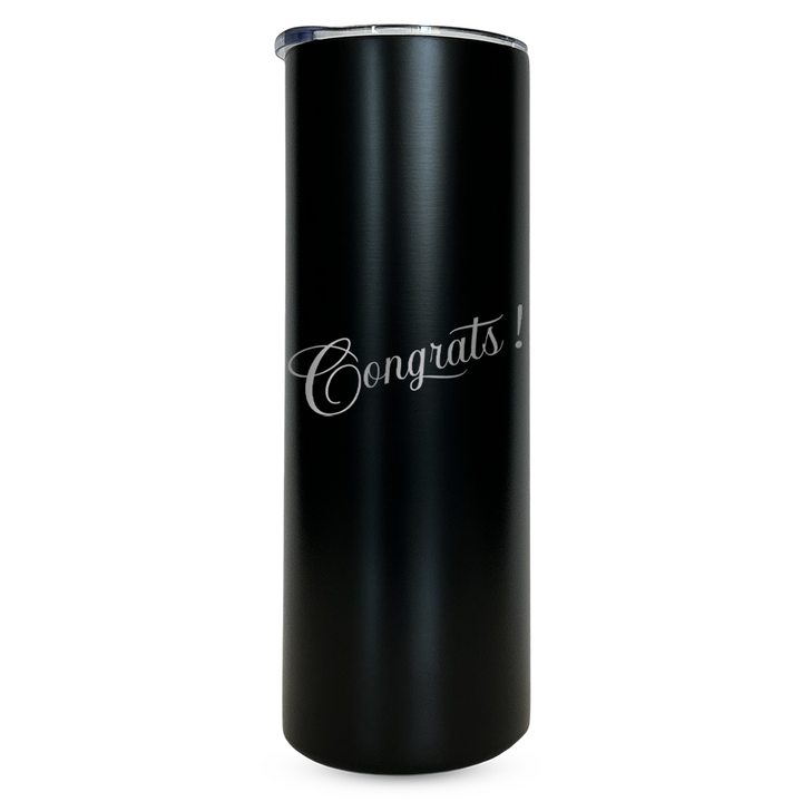 Verre gravé - Congrats!