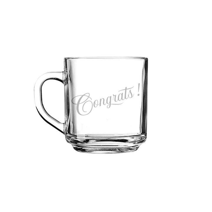 Verre gravé - Congrats!