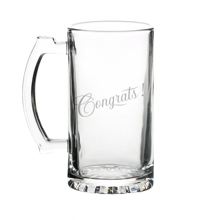 Verre gravé - Congrats!