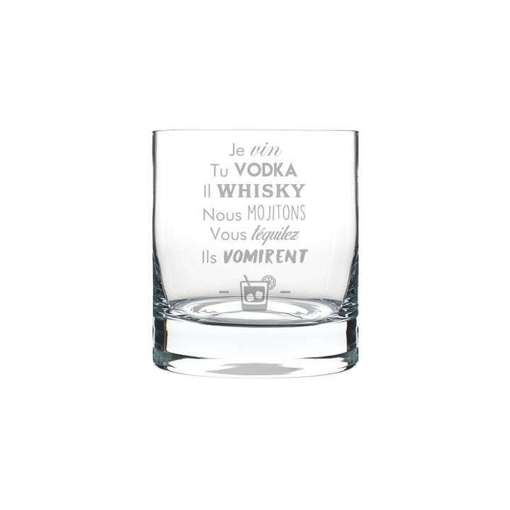 Verre gravé - La conjugaison