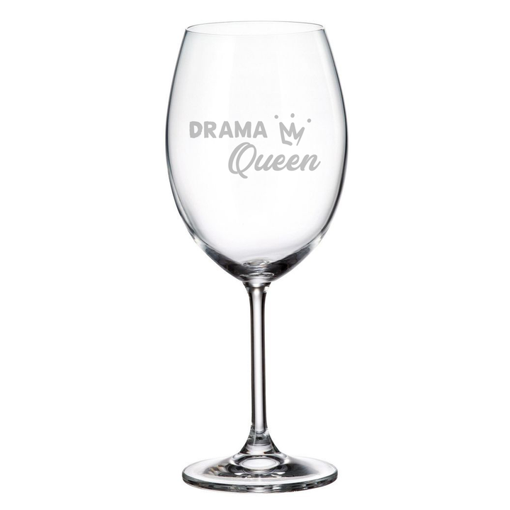Verre gravé - Drama queen