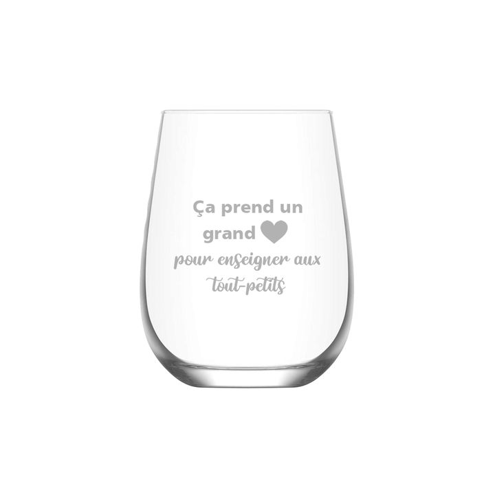 Verre gravé - Enseigner aux tout-petits