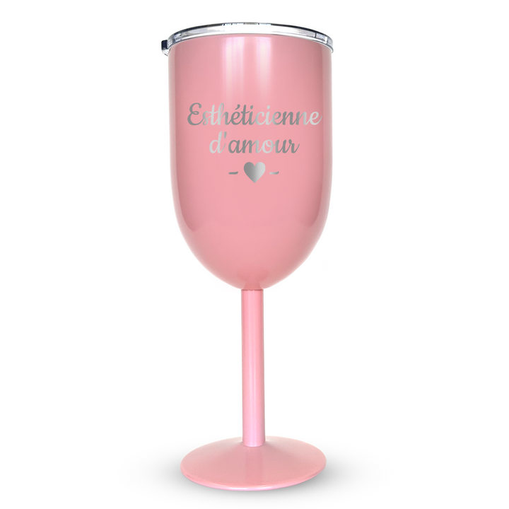 Verre gravé - Esthéticienne d'amour