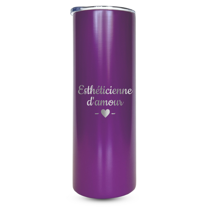 Verre gravé - Esthéticienne d'amour