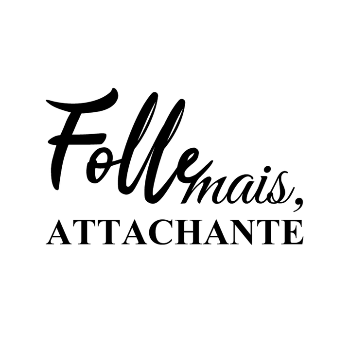 Verre gravé - Folle mais, attachante