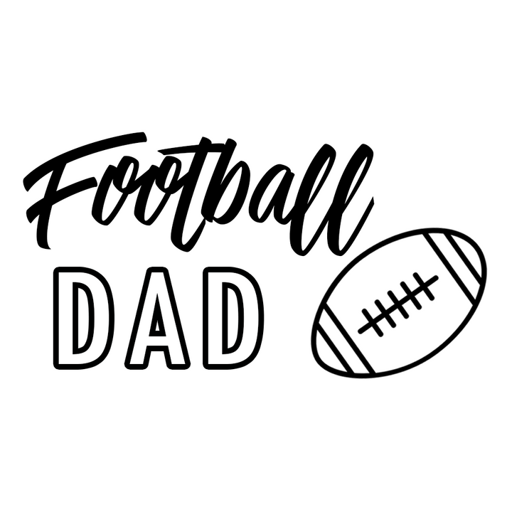 Verre gravé - Football Dad