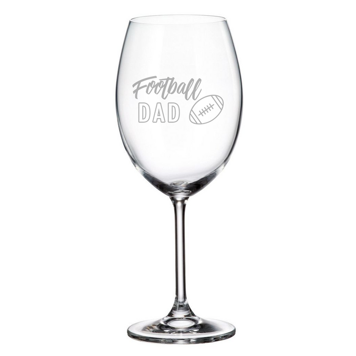 Verre gravé - Football Dad