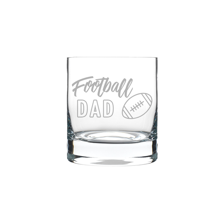 Verre gravé - Football Dad