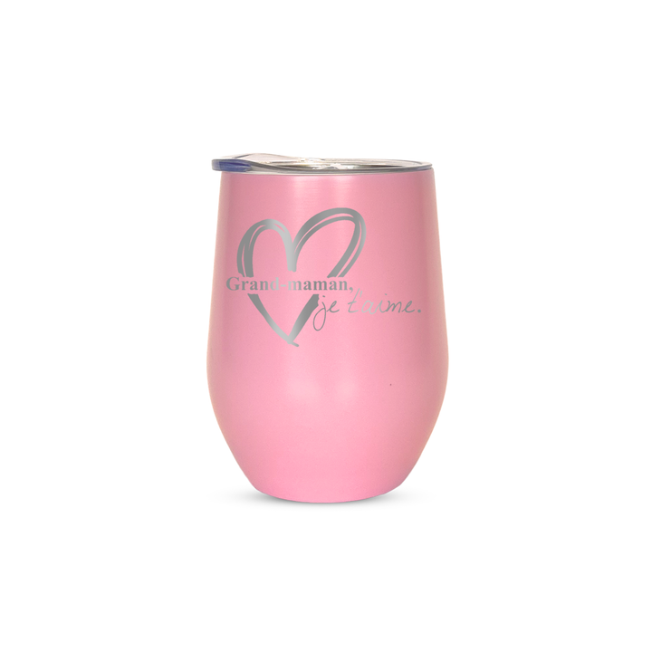 Verre gravé - Grand-Maman, je t'aime