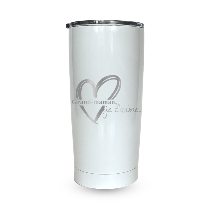 Verre gravé - Grand-Maman, je t'aime