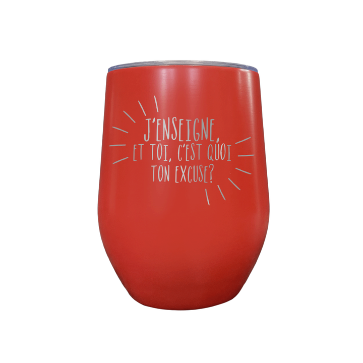 Verre gravé - J'enseigne