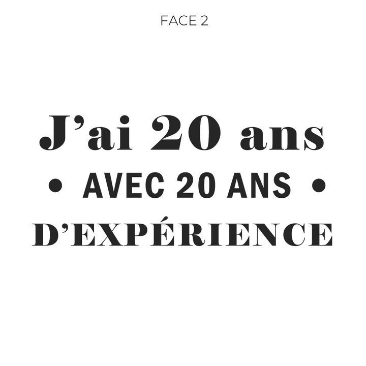 Verre gravé - Je n'ai pas 40 ans