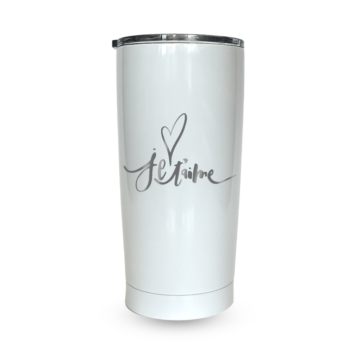 Verre gravé - Je t'aime