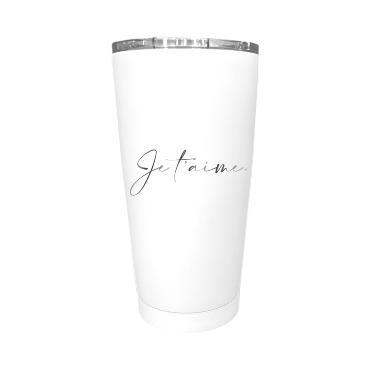 Verre gravé - Je t'aime.