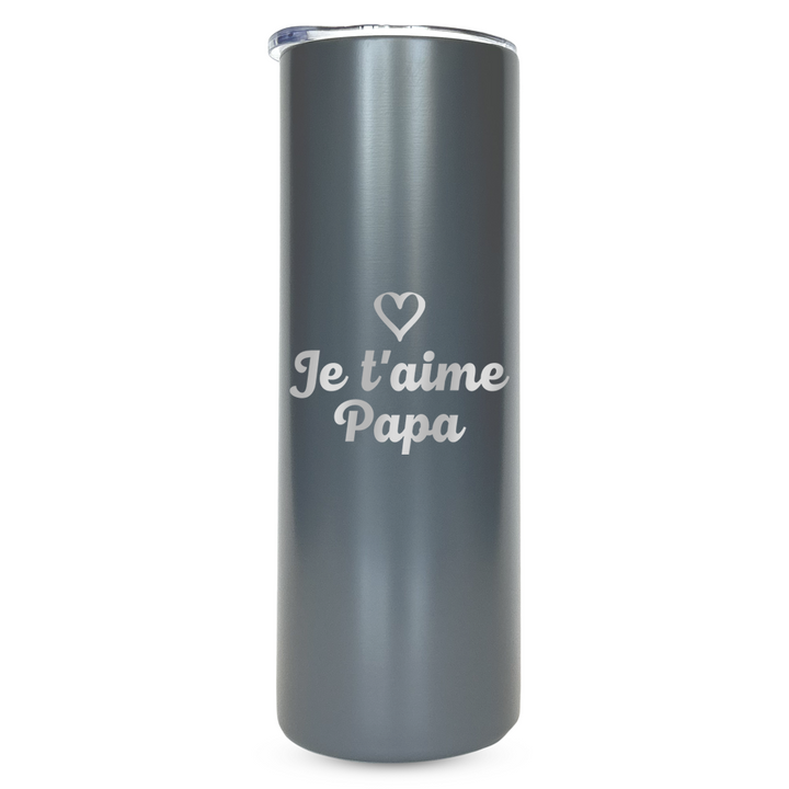 Verre gravé - Je t'aime Papa