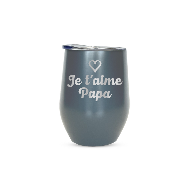 Verre gravé - Je t'aime Papa