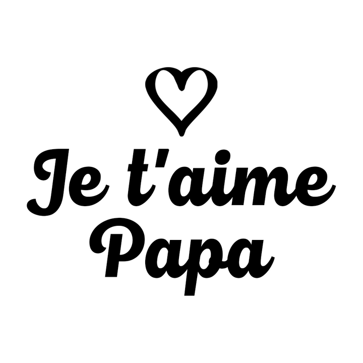 Verre gravé - Je t'aime Papa
