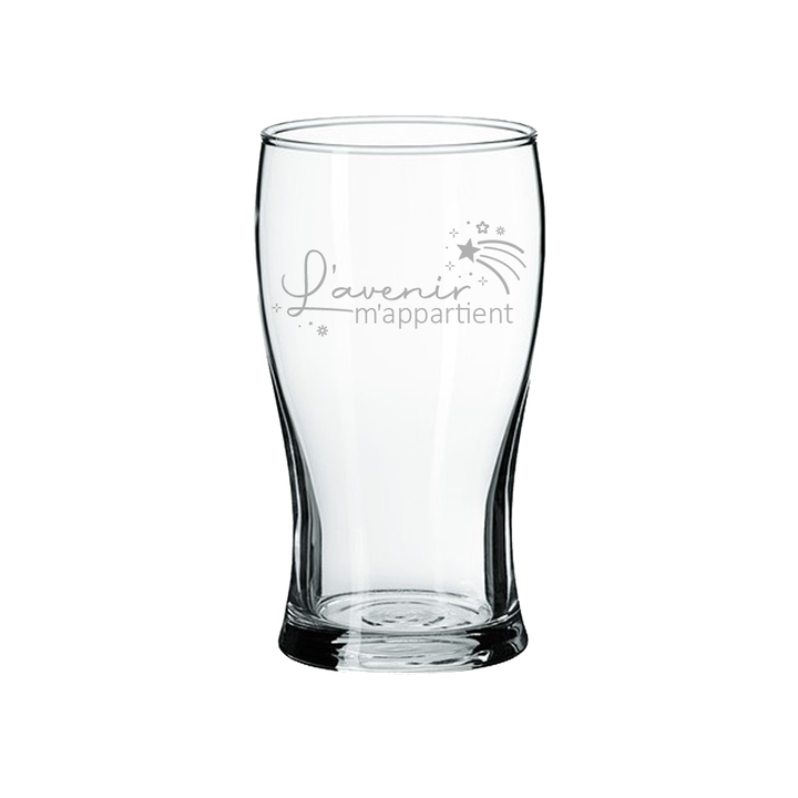 Verre gravé - L'avenir m'appartient