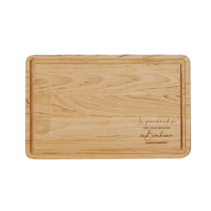 Verre gravé - La gourmandise, source de Bonheur inépuisable