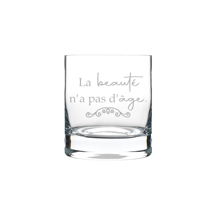 Verre gravé - La beauté n'a pas d'âge