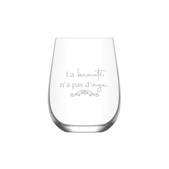 Verre gravé - La beauté n'a pas d'âge