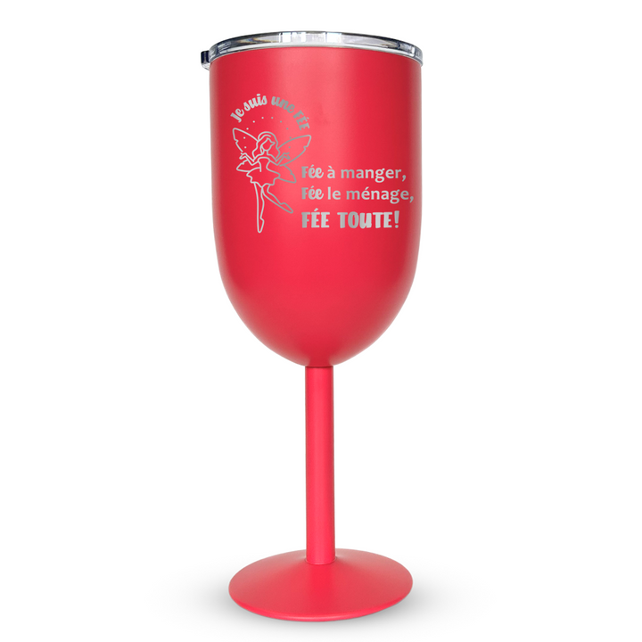 Verre gravé - La fée TOUTE