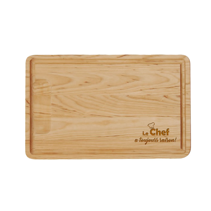 Verre gravé - Le Chef a toujours raison