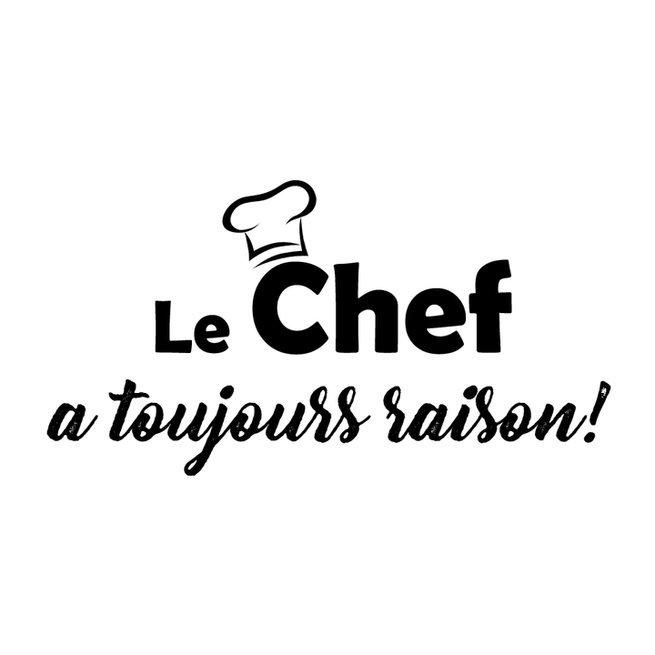 Verre gravé - Le Chef a toujours raison