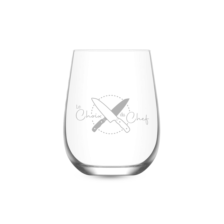 Verre gravé - Le Choix du Chef