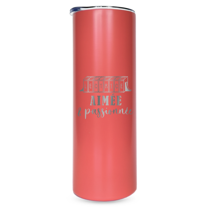 Verre gravé - Lectrice aimée & passionnée